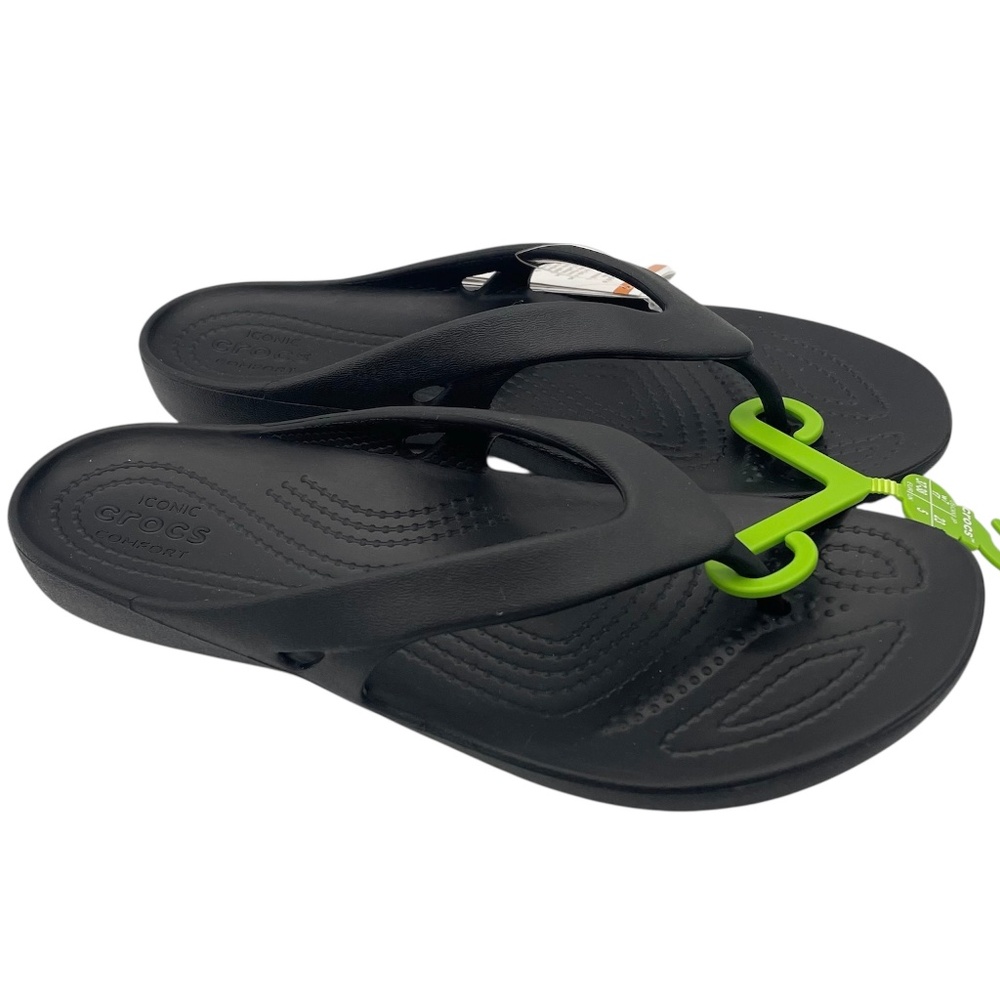 Crocs Kadee II black slide sandals women’s Size 7